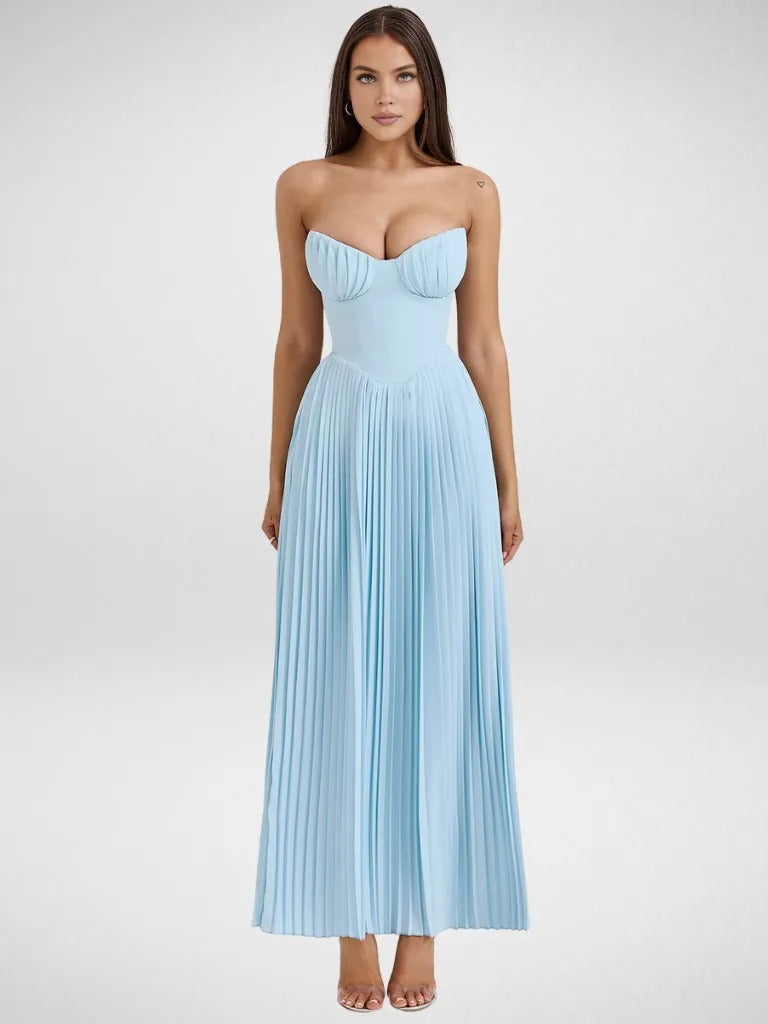 Fließendes Maxikleid Elegant Sommer Hochzeit – Amélie