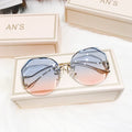 Sonnenbrille ohne Rand mit Farbverlauf & UV-Schutz – Lena