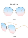 Sonnenbrille ohne Rand mit Farbverlauf & UV-Schutz – Lena