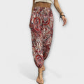 Damen Hose Ethno Muster Elegant Alltag Look – Senalya