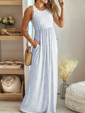 Leopardenprint Maxikleid mit hoher Taille – Soraya