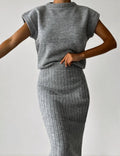 Elegantes ärmelloses Strickset für Damen – Marissa
