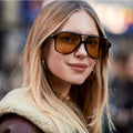 Übergroße Retro-Sonnenbrille UV-Schutz Damen & Herren – Lena