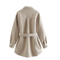 Elegant Wollmantel mit Gürtel für frische Tage – Dalia