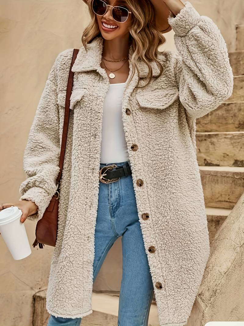 Lässiger Damen Herbstmantel mit eleganter Passform – Solenya