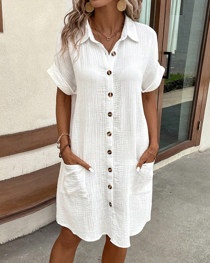 Luftiges Sommerkleid für Damen mit lockerer Passform – Alissa