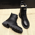 Lederstiefel mit Fleece-Innenfutter für Damen – Angelika