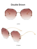 Sonnenbrille ohne Rand mit Farbverlauf & UV-Schutz – Lena
