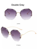 Sonnenbrille ohne Rand mit Farbverlauf & UV-Schutz – Lena