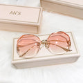 Sonnenbrille ohne Rand mit Farbverlauf & UV-Schutz – Lena