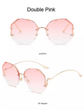 Sonnenbrille ohne Rand mit Farbverlauf & UV-Schutz – Lena