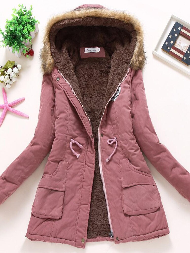 Damen Winterjacke mit Fleecefutter aus Baumwolle – Marlene