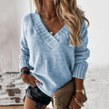 Leichter V-Ausschnitt Strickpullover - Isabelle