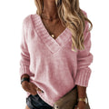 Leichter V-Ausschnitt Strickpullover - Isabelle