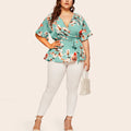 Elegante Chiffon-Bluse mit V-Ausschnitt – Alina