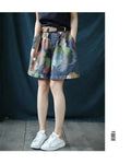Jeansshorts Damen Plus Size & Bedruckt – SummerPrint