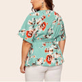 Elegante Chiffon-Bluse mit V-Ausschnitt – Alina