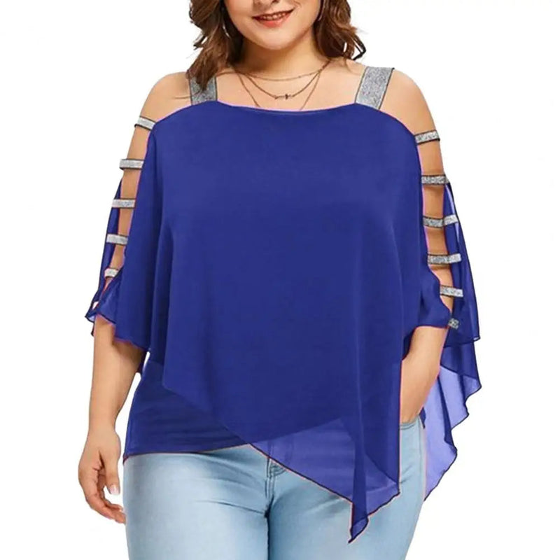 Lässiges Batwing-T-Shirt mit Bootsausschnitt – Amelie