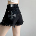 Gothic-Shorts Damen High Waist & Edgy – RebelCross