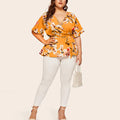 Elegante Chiffon-Bluse mit V-Ausschnitt – Alina