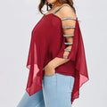 Lässiges Batwing-T-Shirt mit Bootsausschnitt – Amelie