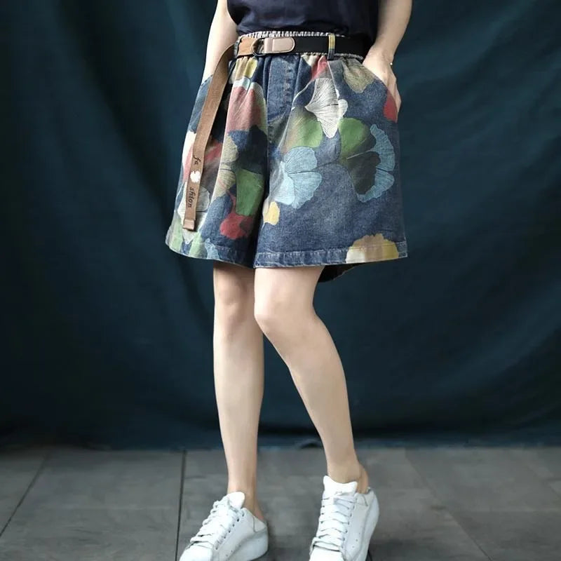 Jeansshorts Damen Plus Size & Bedruckt – SummerPrint