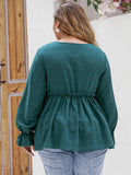 Elegantes Peplum-Top mit Volants – Sophia