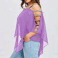 Lässiges Batwing-T-Shirt mit Bootsausschnitt – Amelie