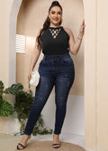 Luftiges Plus-Size Haltertop für den Sommer – Lea