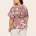 Elegante Chiffon-Bluse mit V-Ausschnitt – Alina