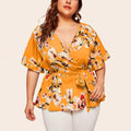Elegante Chiffon-Bluse mit V-Ausschnitt – Alina