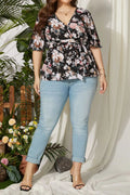 Elegante Chiffon-Bluse mit V-Ausschnitt – Alina