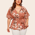 Elegante Chiffon-Bluse mit V-Ausschnitt – Alina