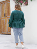 Elegantes Peplum-Top mit Volants – Sophia
