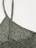 Blumiges Camisole-Peplum-Top mit Bindedetail – Emilia