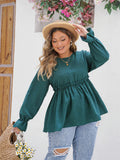 Elegantes Peplum-Top mit Volants – Sophia