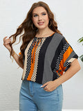 Lässige Plus-Size Bluse mit Polka Dots – Emilia