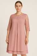 Elegantes Abendkleid mit Stickerei für Übergrößen – Sophia