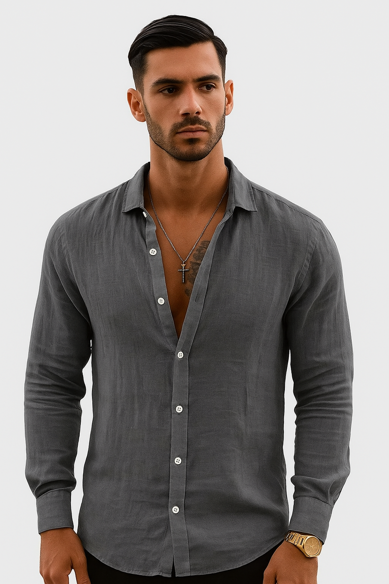 Leichtes Sommerhemd Herren atmungsaktiv – Alviro