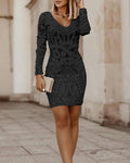 Figurbetontes Kleid mit V-Ausschnitt für elegante Looks – Isabella