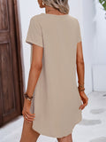 Damen Bluse mit Kreuzdetail elegant gewebt – Livia