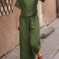 Einfarbiges Damen Shirt gewebt locker – Mira