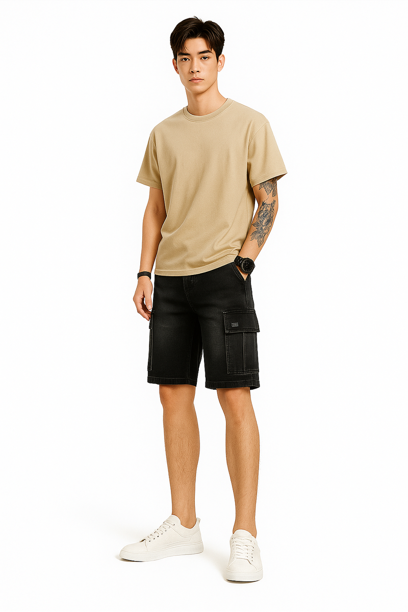 Denim Cargoshorts Herren Sommer – Robust & Stylisch im Streetlook - Vayro