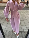 Langer eleganter Herbstmantel für Damen – Emilia
