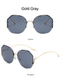 Sonnenbrille ohne Rand mit Farbverlauf & UV-Schutz – Lena