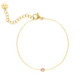 Geburtsstein Armband aus Sterling Silber vergoldet – Astralia