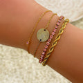 Geburtsstein Armband aus Sterling Silber vergoldet – Astralia
