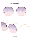 Sonnenbrille ohne Rand mit Farbverlauf & UV-Schutz – Lena