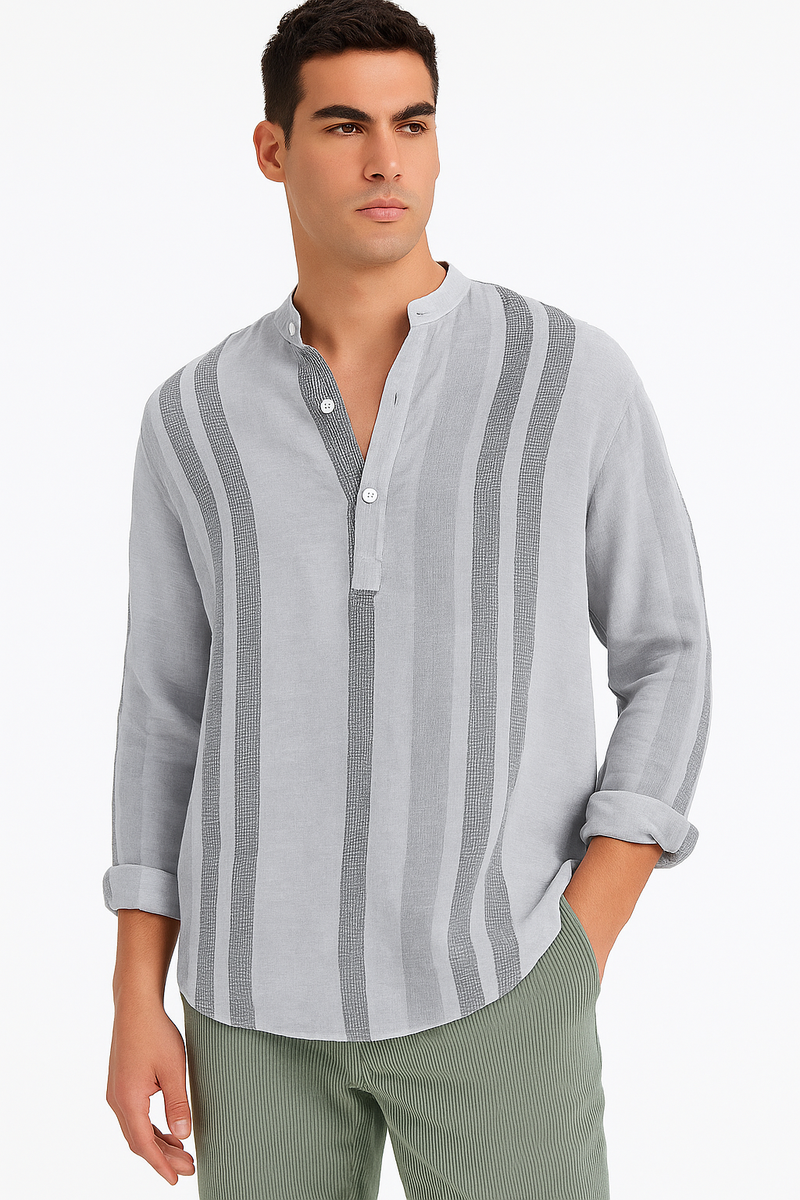 Stylische Leinen-Baumwoll-Hemden für jede Saison – Frank