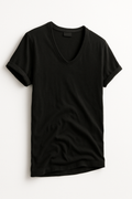 Herren Slim Fit Freizeithemd V-Ausschnitt Elegant – Elvon